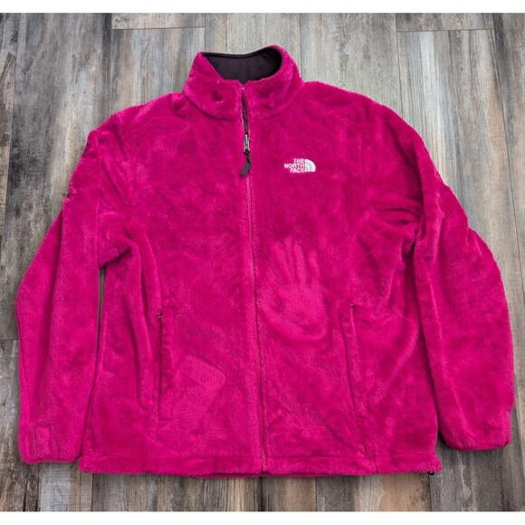 The North Face Women's Osito Fleece Full Zip Jacket Hot Pink Size XLARGE XL - Picture 1 of 5